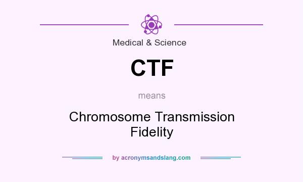 What does CTF mean? It stands for Chromosome Transmission Fidelity