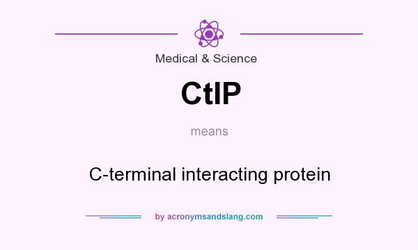 What does CtIP mean? It stands for C-terminal interacting protein