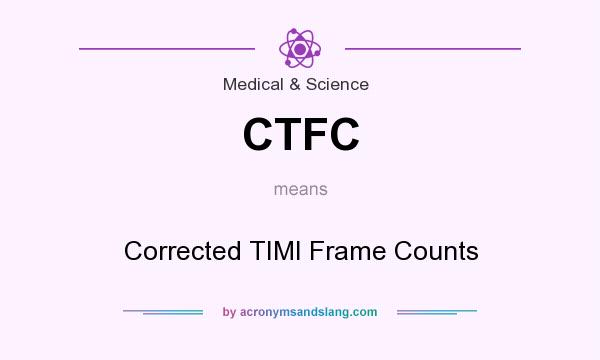 What does CTFC mean? It stands for Corrected TIMI Frame Counts