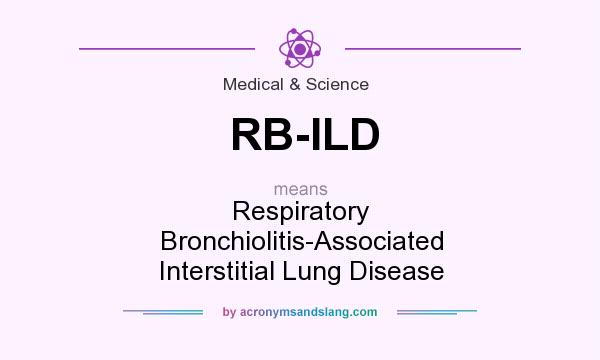 What does RB-ILD mean? It stands for Respiratory Bronchiolitis-Associated Interstitial Lung Disease