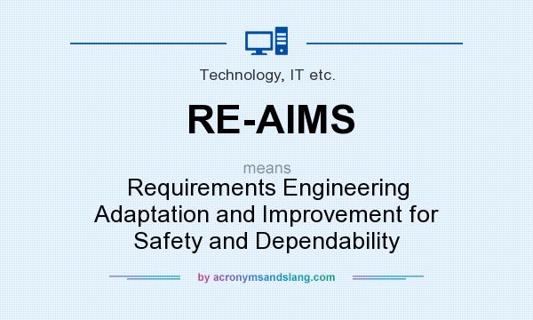 What does RE-AIMS mean? It stands for Requirements Engineering Adaptation and Improvement for Safety and Dependability