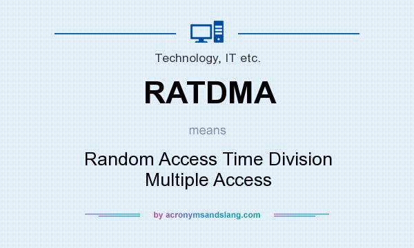 What does RATDMA mean? It stands for Random Access Time Division Multiple Access