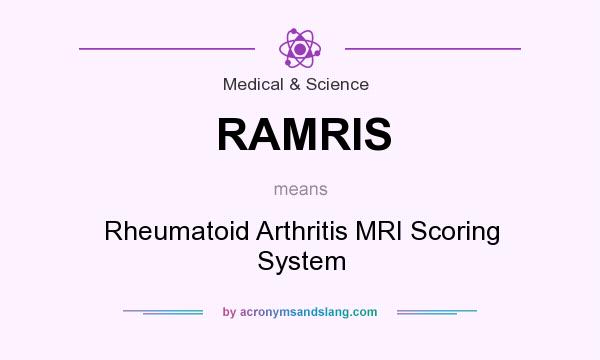 What does RAMRIS mean? It stands for Rheumatoid Arthritis MRI Scoring System