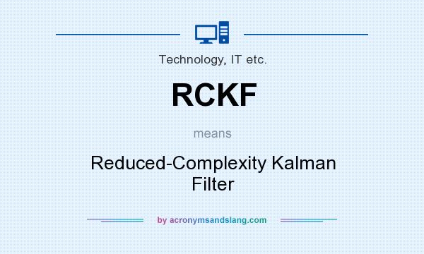 What does RCKF mean? It stands for Reduced-Complexity Kalman Filter