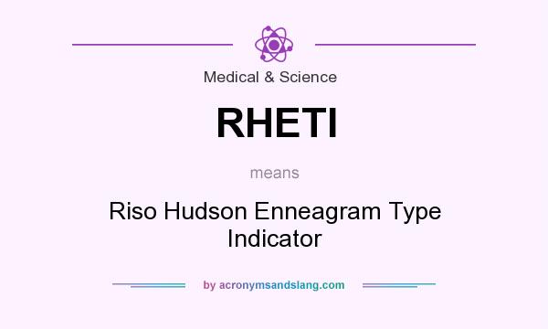 What does RHETI mean? It stands for Riso Hudson Enneagram Type Indicator