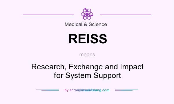 What does REISS mean? It stands for Research, Exchange and Impact for System Support