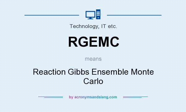 What does RGEMC mean? It stands for Reaction Gibbs Ensemble Monte Carlo