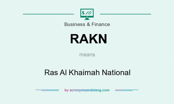 What does RAKN mean? It stands for Ras Al Khaimah National