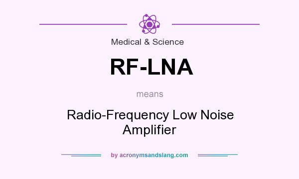 What does RF-LNA mean? It stands for Radio-Frequency Low Noise Amplifier