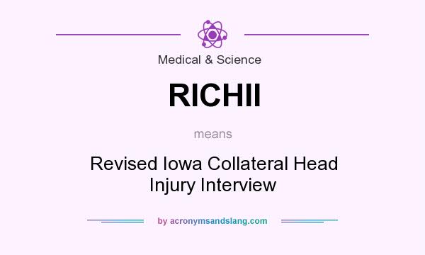 What does RICHII mean? It stands for Revised Iowa Collateral Head Injury Interview