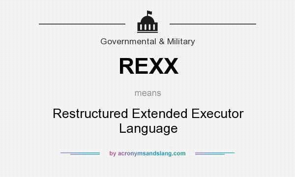 What does REXX mean? It stands for Restructured Extended Executor Language