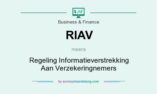 What does RIAV mean? It stands for Regeling Informatieverstrekking Aan Verzekeringnemers