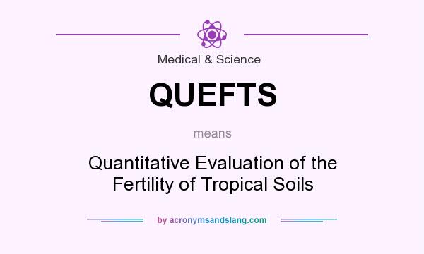 What does QUEFTS mean? It stands for Quantitative Evaluation of the Fertility of Tropical Soils