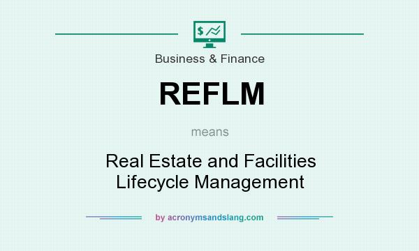 What does REFLM mean? It stands for Real Estate and Facilities Lifecycle Management