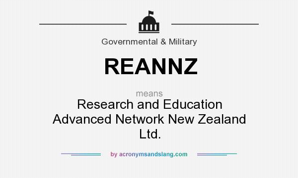 What does REANNZ mean? It stands for Research and Education Advanced Network New Zealand Ltd.
