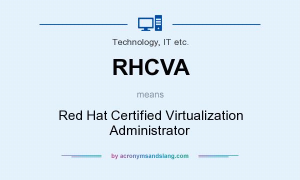 What does RHCVA mean? It stands for Red Hat Certified Virtualization Administrator