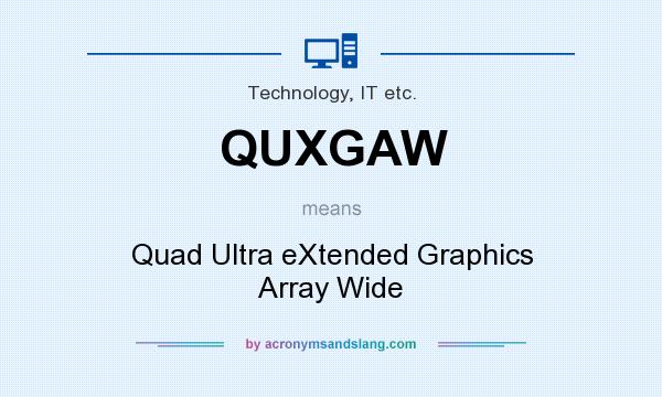 What does QUXGAW mean? It stands for Quad Ultra eXtended Graphics Array Wide