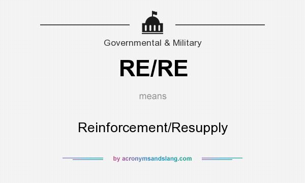 What does RE/RE mean? It stands for Reinforcement/Resupply