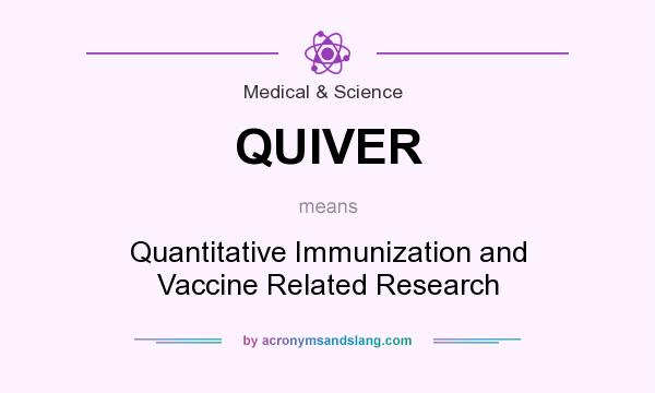 What does QUIVER mean? It stands for Quantitative Immunization and Vaccine Related Research