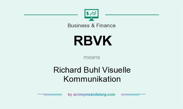 What does RBVK mean? It stands for Richard Buhl Visuelle Kommunikation