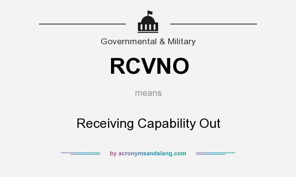 What does RCVNO mean? It stands for Receiving Capability Out