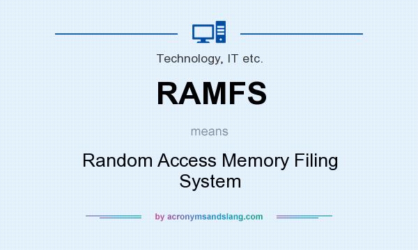 What does RAMFS mean? It stands for Random Access Memory Filing System