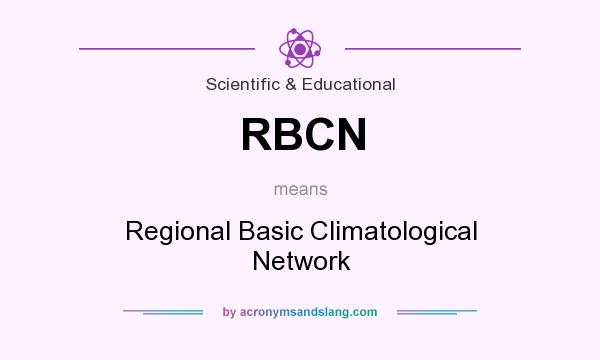 What does RBCN mean? It stands for Regional Basic Climatological Network