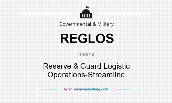 What does REGLOS mean? It stands for Reserve & Guard Logistic Operations-Streamline