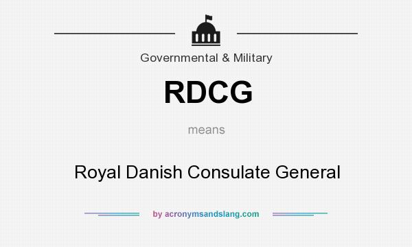 What does RDCG mean? It stands for Royal Danish Consulate General