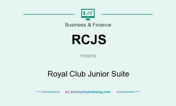 What does RCJS mean? It stands for Royal Club Junior Suite