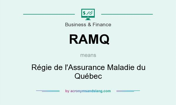 What does RAMQ mean? It stands for Régie de l`Assurance Maladie du Québec