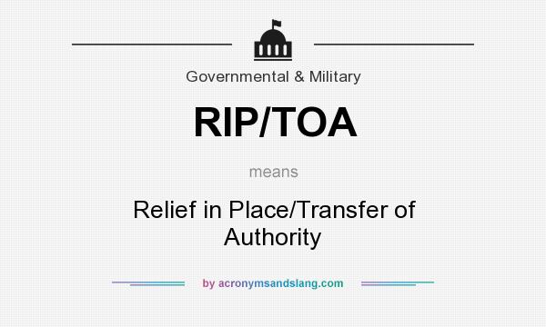 What does RIP/TOA mean? - Definition of RIP/TOA - RIP/TOA ...
