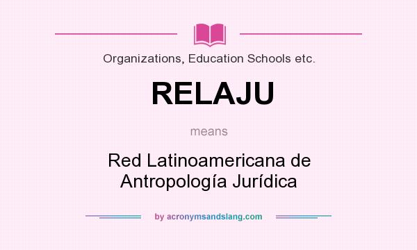 What does RELAJU mean? It stands for Red Latinoamericana de Antropología Jurídica
