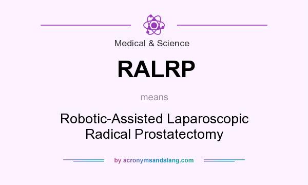 What does RALRP mean? It stands for Robotic-Assisted Laparoscopic Radical Prostatectomy