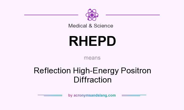 What does RHEPD mean? It stands for Reflection High-Energy Positron Diffraction