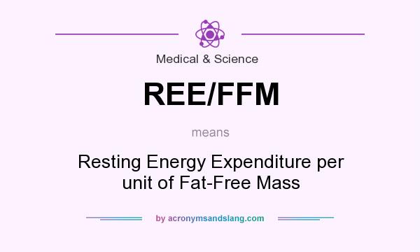 What does REE/FFM mean? It stands for Resting Energy Expenditure per unit of Fat-Free Mass