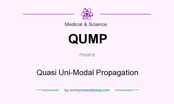 What does QUMP mean? It stands for Quasi Uni-Modal Propagation