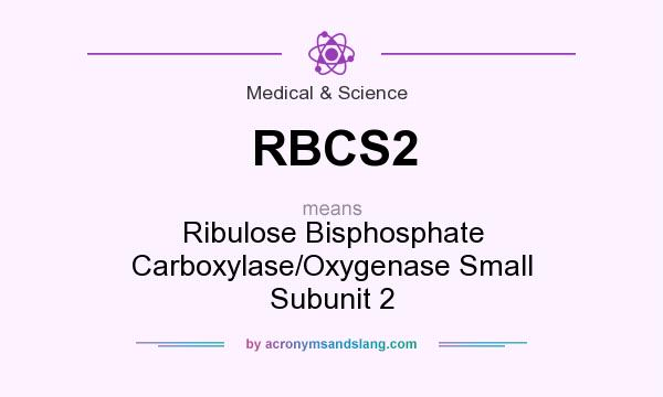 What does RBCS2 mean? It stands for Ribulose Bisphosphate Carboxylase/Oxygenase Small Subunit 2