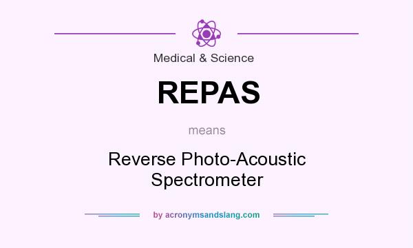 What does REPAS mean? It stands for Reverse Photo-Acoustic Spectrometer