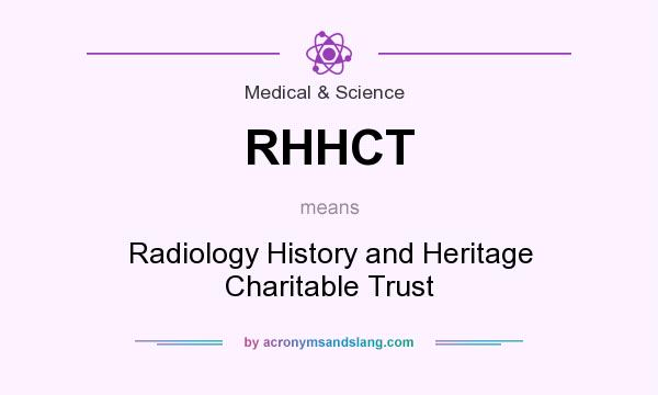What does RHHCT mean? It stands for Radiology History and Heritage Charitable Trust