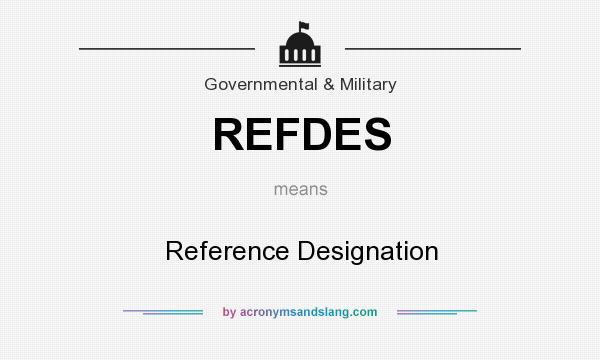 What does REFDES mean? It stands for Reference Designation