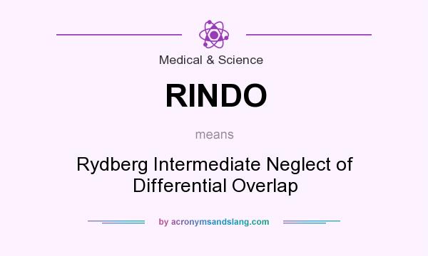 What does RINDO mean? It stands for Rydberg Intermediate Neglect of Differential Overlap