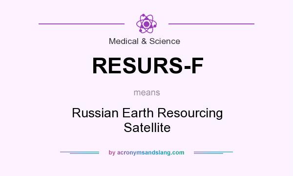 What does RESURS-F mean? It stands for Russian Earth Resourcing Satellite
