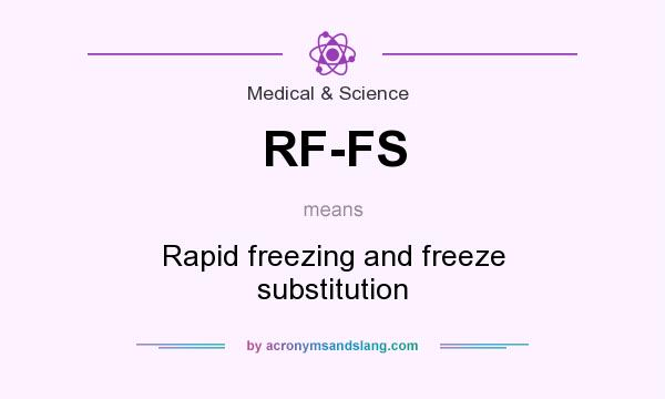 What does RF-FS mean? It stands for Rapid freezing and freeze substitution