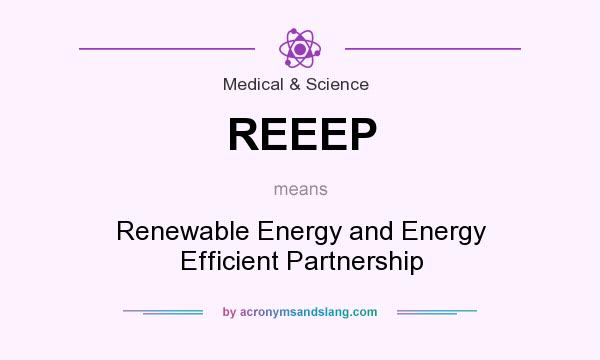 What does REEEP mean? It stands for Renewable Energy and Energy Efficient Partnership