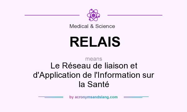What does RELAIS mean? It stands for Le Réseau de liaison et d`Application de l`Information sur la Santé