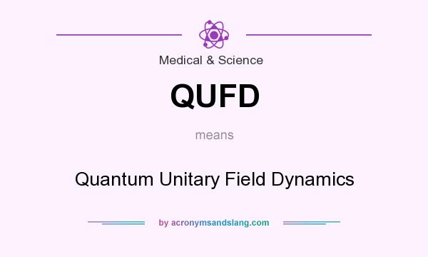 What does QUFD mean? It stands for Quantum Unitary Field Dynamics