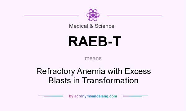 What does RAEB-T mean? It stands for Refractory Anemia with Excess Blasts in Transformation