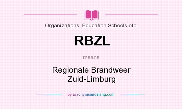 What does RBZL mean? It stands for Regionale Brandweer Zuid-Limburg