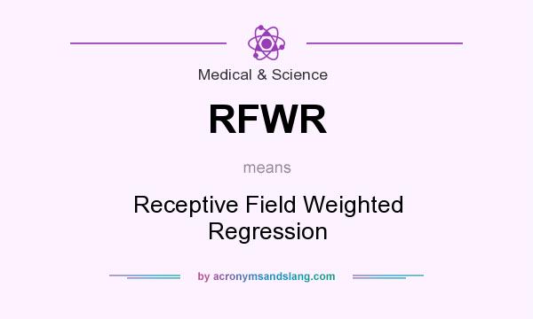 What does RFWR mean? It stands for Receptive Field Weighted Regression